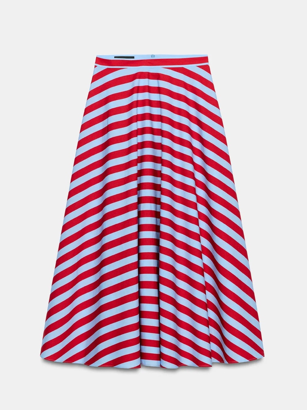 ZARA STRIPED CAPE MIDI SKIRT - Picture 3 of 6